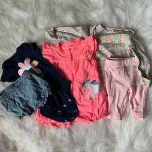 0-3 months 5 pieces Onesies